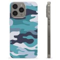 iPhone 15 Pro Max TPU Case - Blue Camouflage