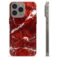 iPhone 15 Pro Max TPU Case - Red Marble
