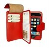 iPhone 4 / 4S Piel Frama Wallet Leather Case - Red
