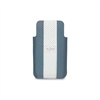 iPhone 4 / 4S Puro Leather Pouch - Golf Line - Avio / White