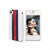 iPhone 4 / 4S Puro Red Line TPU Cover - White / Blue / Red