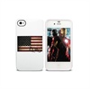 iPhone 4 / 4S Puro TPU Cover USA Flag - White