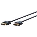 Clicktronic Ultra Slim HDMI 2.0 Cable with Ethernet - 1m - Black