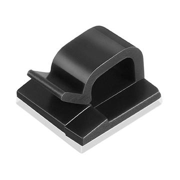 10 Pcs. Self-adhesive Cable Holders - Black
