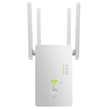 1200M Dual-Band WiFi Extender / Router / Access Point - White