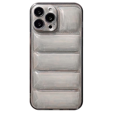 iPhone 13 Pro Max 3D Flexible TPU Case - Transparent Black