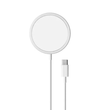 Puro Magnetic Charging Cable - MagSafe Compatible, USB-C, 1m - White