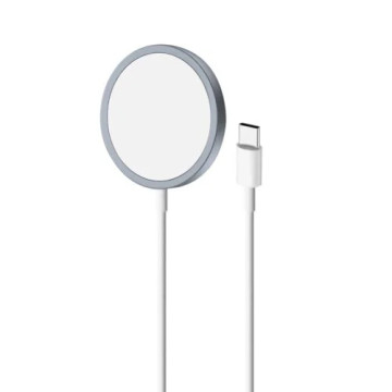 Puro Magnetic Charging Cable - MagSafe Compatible, USB-C, 1m - Blue