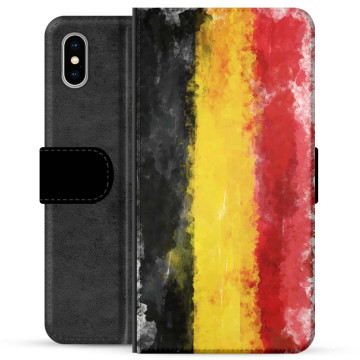 iPhone X / iPhone XS Premium Flip Case - German Flag