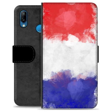 Huawei P20 Lite Premium Flip Case - French Flag