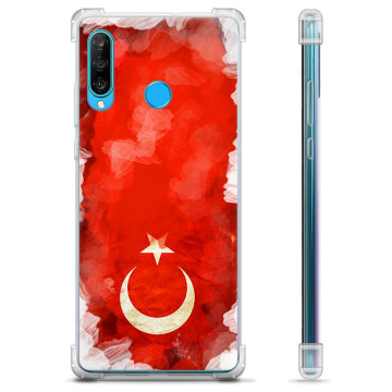 Huawei P30 Lite Hybrid Case - Turkish Flag