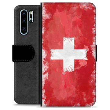 Huawei P30 Pro Premium Flip Case - Swiss Flag