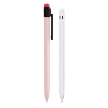 AHASTYLE PT80-1-K For Apple Pencil 2nd Generation Stylus Pen Silicone Cover Anti-drop Protective Sleeve - Pink