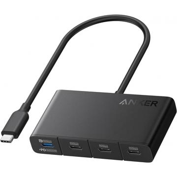 Anker 4-in-1 USB-C Hub - 10Gbps Data, 100W Power, 4K Output