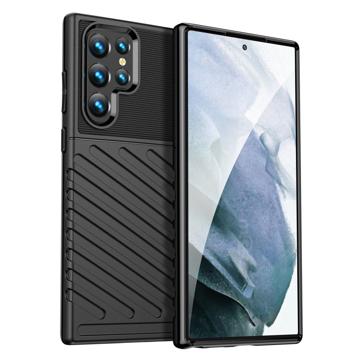 Thunder Series Samsung Galaxy S23 Ultra 5G TPU Case - Black