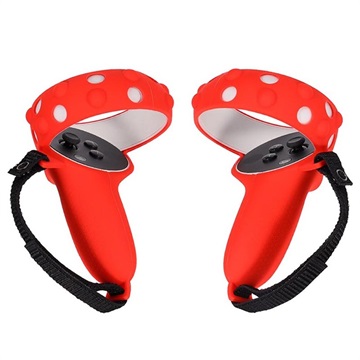 Oculus Quest 2 Controller Anti-Drop Silicone Covers - Red