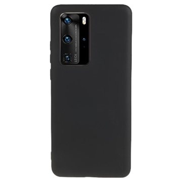 Anti-Fingerprint Matte Huawei P40 Pro TPU Case - Black