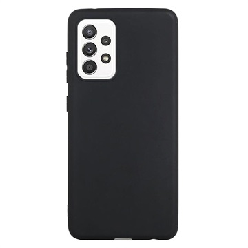 Anti-Fingerprint Matte Samsung Galaxy A73 5G TPU Case - Black
