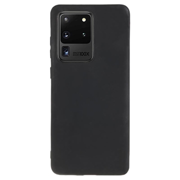 Anti-Fingerprint Matte Samsung Galaxy S20 Ultra TPU Case - Black