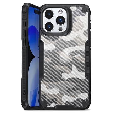 iPhone 15 Pro Anti-Shock Hybrid Case - Camouflage - Black