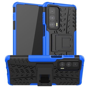 Anti-Slip Motorola Edge 20 Pro Hybrid Case - Blue / Black