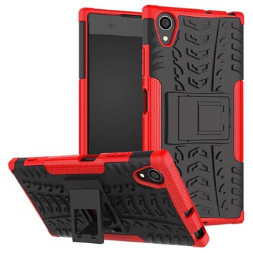Sony Xperia XA1 Plus Anti-Slip Hybrid Case - Red / Black