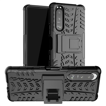 Anti-Slip Sony Sony Xperia 10 III, Xperia 10 III Lite Hybrid Case - Black