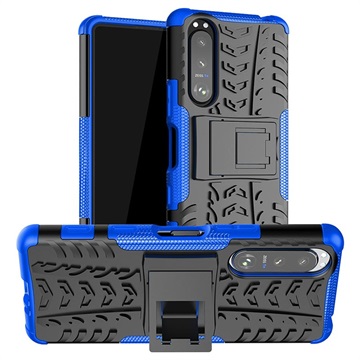 Anti-Slip Sony Sony Xperia 10 III Hybrid Case - Blue / Black