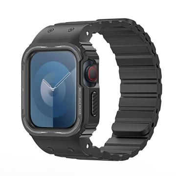 Apple Watch Series 9/8/SE (2022)/7/SE/6/5/4/3/2/1 Dux Ducis OA One-piece Strap with Case - 41mm/40mm/38mm - Black