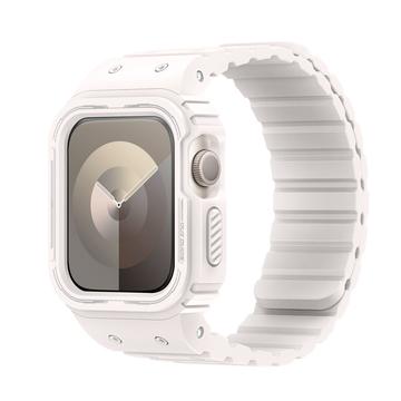 Apple Watch Series 9/8/SE (2022)/7/SE/6/5/4/3/2/1 Dux Ducis OA One-piece Strap with Case - 41mm/40mm/38mm - Starlight