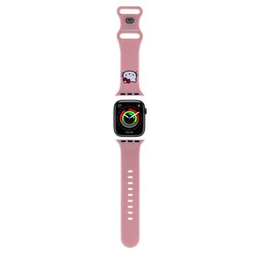 Apple Watch Series 9/8/SE (2022)/7/SE/6/5/4/3/2/1 Hello Kitty Kitty Head Silicone Strap - 40mm/38mm - Pink