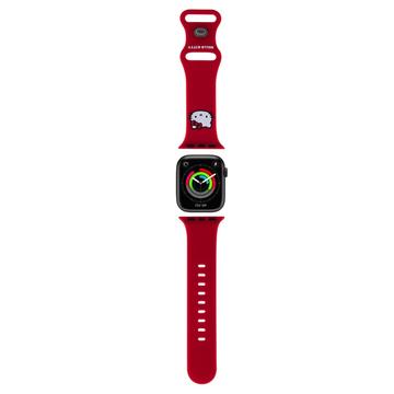 Apple Watch Series 9/8/SE (2022)/7/SE/6/5/4/3/2/1 Hello Kitty Kitty Head Silicone Strap - 40mm/38mm - Red