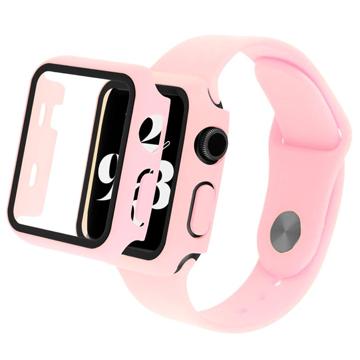 Apple Watch Series SE (2022)/SE/6/5/4 Plastic Case with Screen Protector - 40mm - Pink