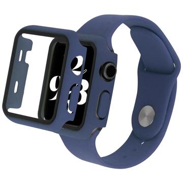 Apple Watch Series SE (2022)/SE/6/5/4 Plastic Case with Screen Protector - 44mm - Dark Blue