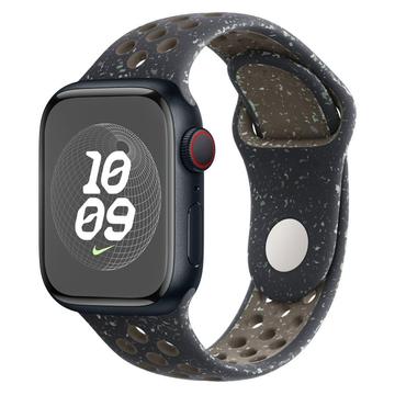 Apple Watch Series Ultra 2/Ultra/9/8/SE (2022)/7/SE/6/5/4/3/2/1 Lippa Flour Silicone Strap - 49mm/45mm/44mm/42mm - Black