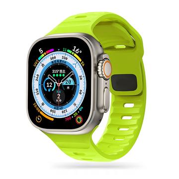 Apple Watch Series Ultra 2/Ultra/9/8/SE (2022)/7/SE/6/5/4/3/2/1 Tech-Protect IconBand Line Silicone Strap - 49mm/45mm/44mm/42mm - Lime