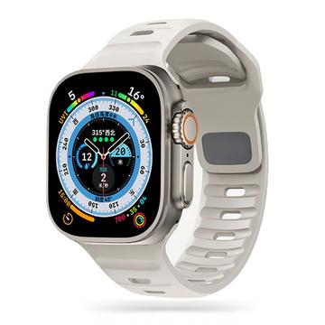 Apple Watch Series Ultra 2/Ultra/9/8/SE (2022)/7/SE/6/5/4/3/2/1 Tech-Protect IconBand Line Silicone Strap - 49mm/45mm/44mm/42mm - Starlight