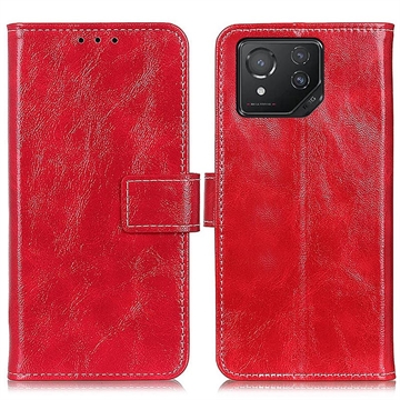 Asus ROG Phone 8/8 Pro Wallet Case with Magnetic Closure - Red