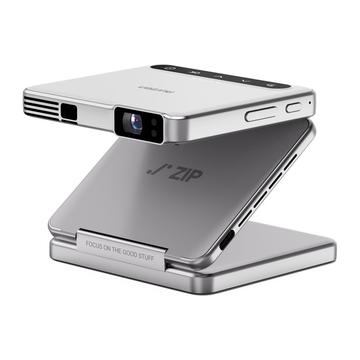 Aurzen ZIP Tri-Fold Portable DLP Mini Projector - Silver