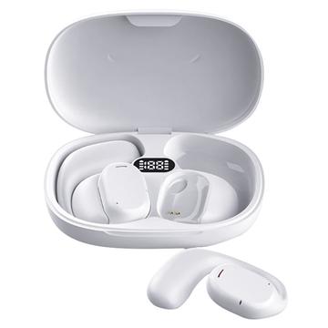 B66 Smart Bluetooth Translator Earbuds Real Time Earphone Translator Device for Business Travel Learning - White