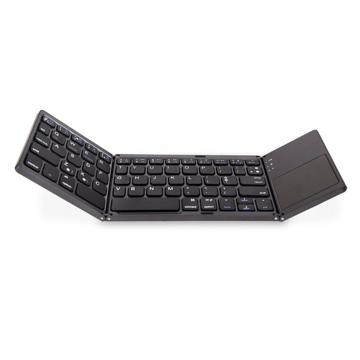 Foldable Wireless Keyboard with Touchpad BK06 - Black