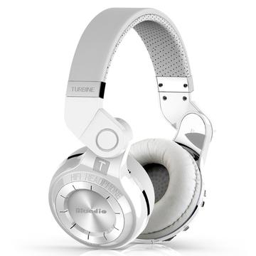 BLUEDIO T2+ Wireless Bluetooth 4.1 Mic Stereo Headphone Headset Over-ear - White