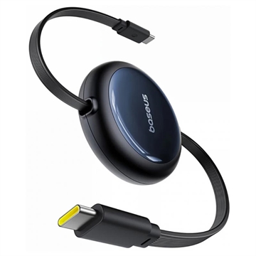 Baseus Nomos Retractable USB-C Cable - 100W - 1.5m - Black