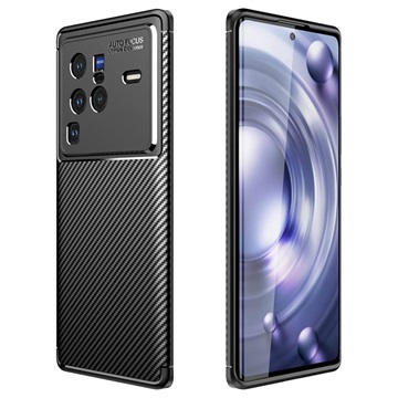 Beetle Carbon Fiber Vivo X80 Pro Case - Black