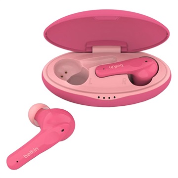Belkin PAC003btBL SoundForm Nano Wireless Earbuds for Kids - Pink