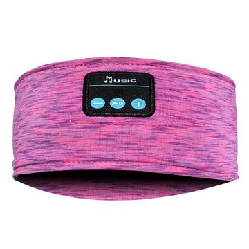 Bluetooth Headband Wireless Music Sleeping Earphone Headphone Sleep Earbud HD Stereo Speaker for Sleeping, Workout, Jogging, Yoga - Rose