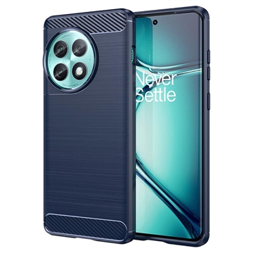 OnePlus Ace 2 Pro Brushed TPU Case - Carbon Fiber - Blue
