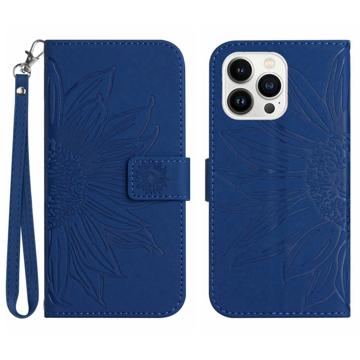 Sunflower Series iPhone 14 Pro Max Wallet Case - Blue