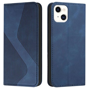 Business Style iPhone 13 Wallet Case - Blue