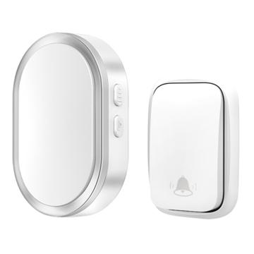 Cacazi FA99 Self-Powered Wireless Doorbell - Silver